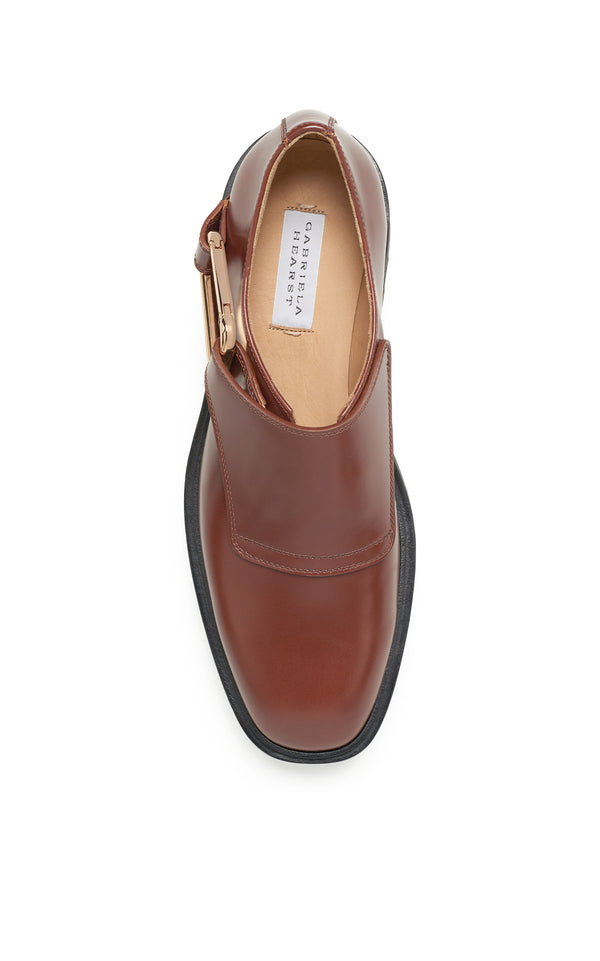 Gabriela Hearst Nash Shoe In Burnt Sienna Leather