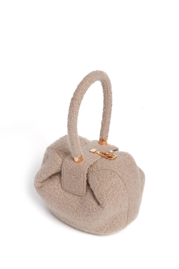 Gabriela Hearst Nina Bag In Camel Cashmere Boucle