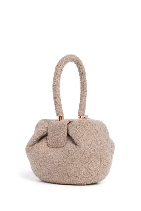 gabriela hearst Nina Bag in Camel Cashmere Boucle