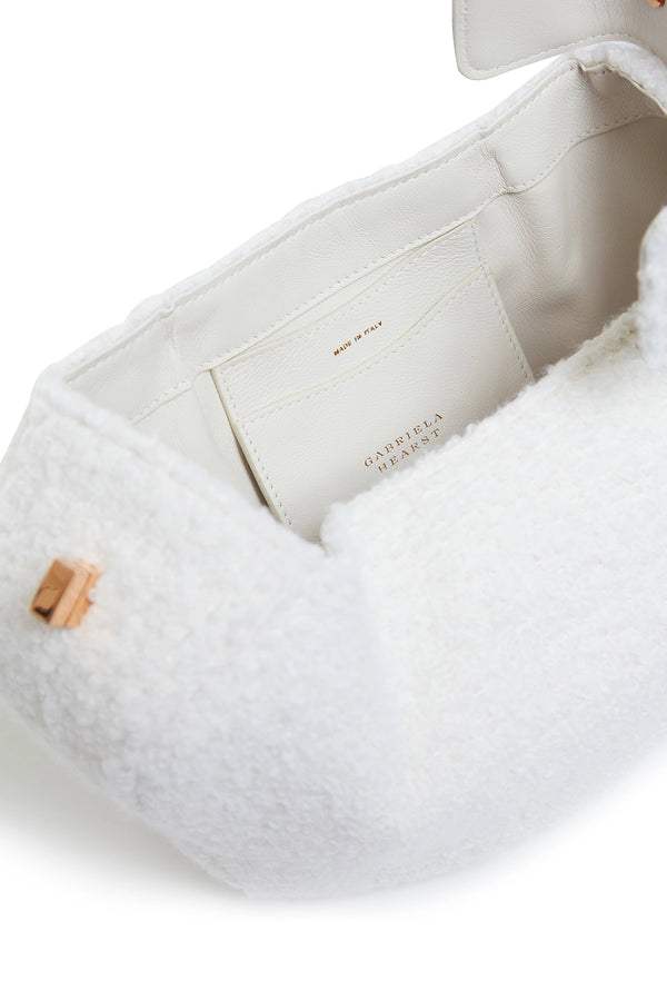 Gabriela Hearst Nina Bag In Ivory Cashmere Boucle
