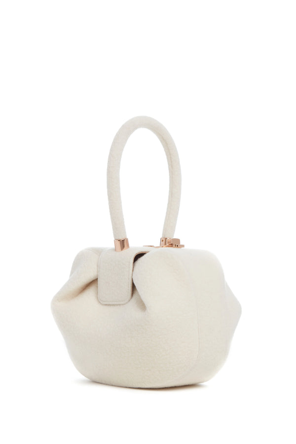 gabriela hearst Nina Bag in Ivory Cashmere Felt