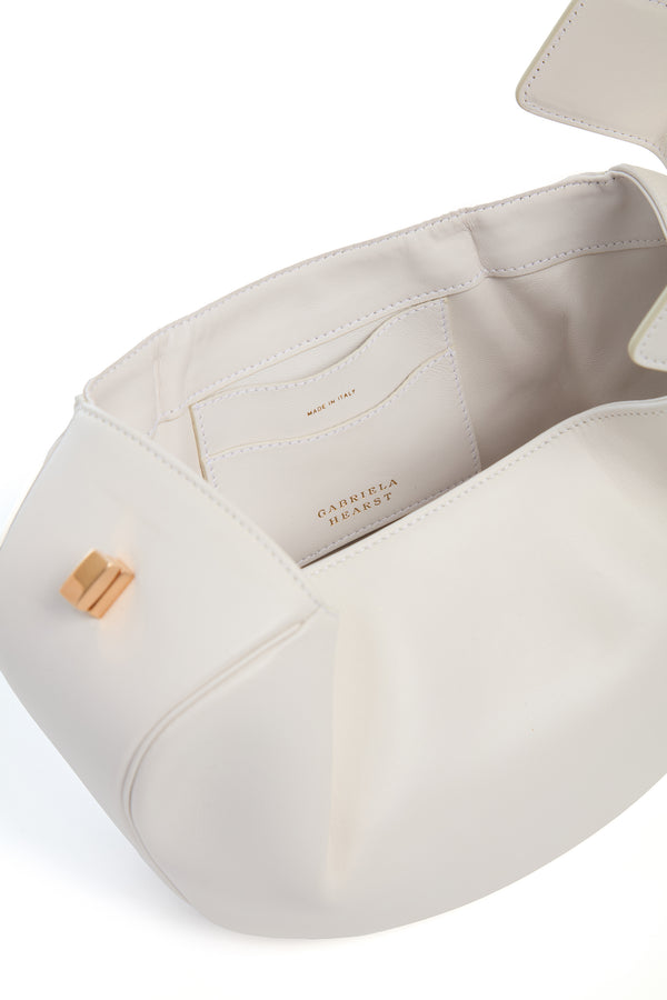 Gabriela Hearst Nina Bag In Ivory Nappa Leather