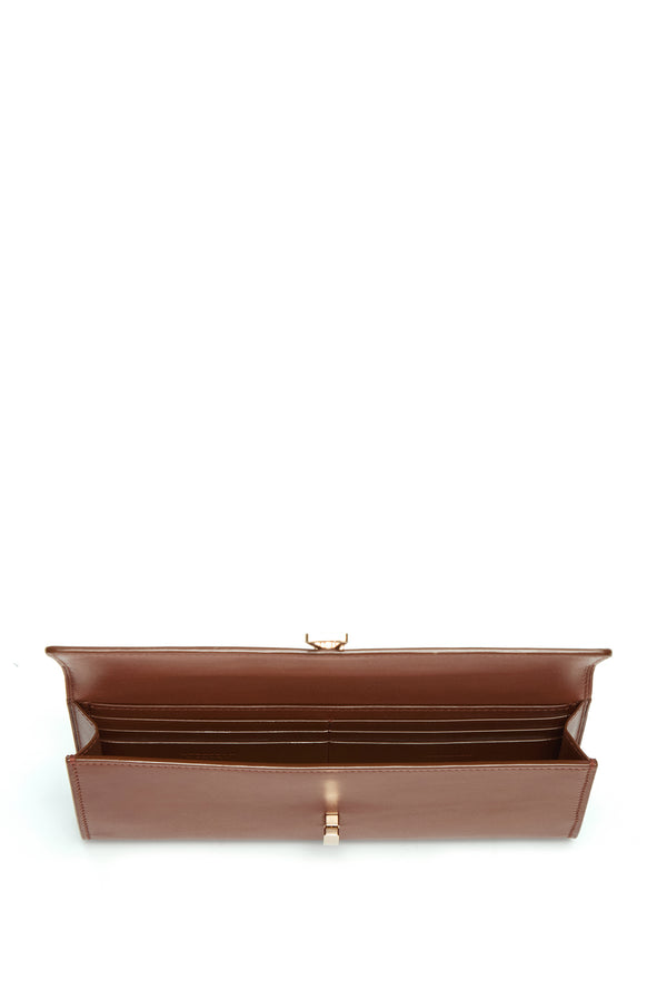 Gabriela Hearst Phone Wallet In Cognac Leather