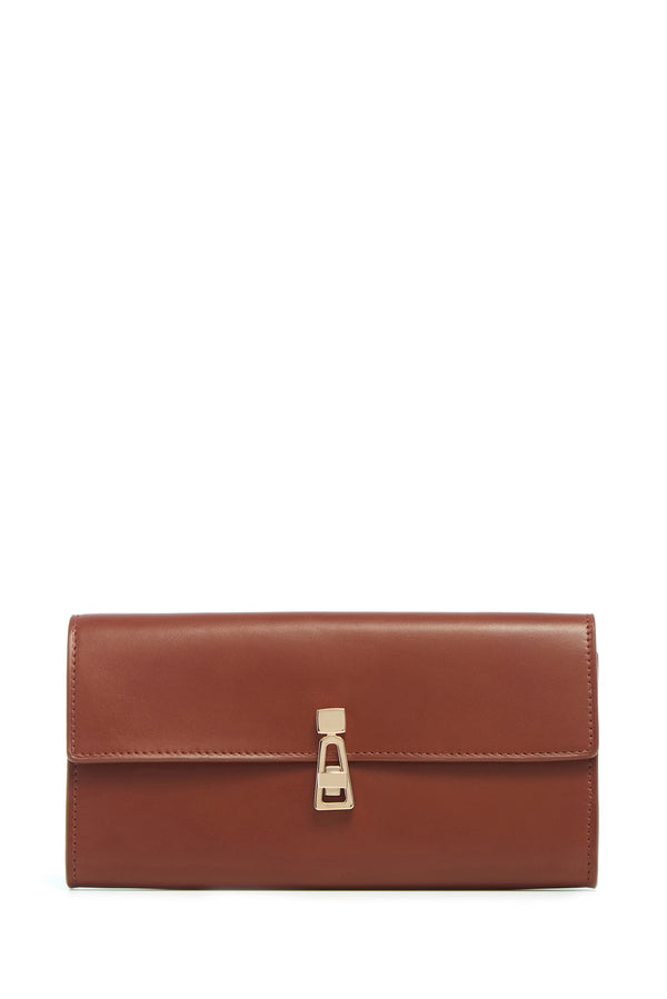 Gabriela Hearst Phone Wallet In Cognac Leather