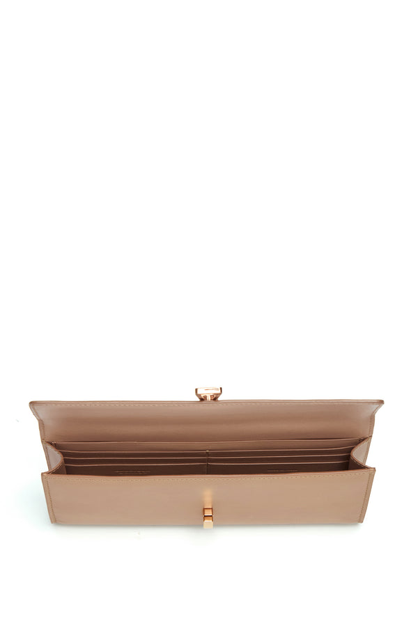 Gabriela Hearst Phone Wallet In Nude Leather