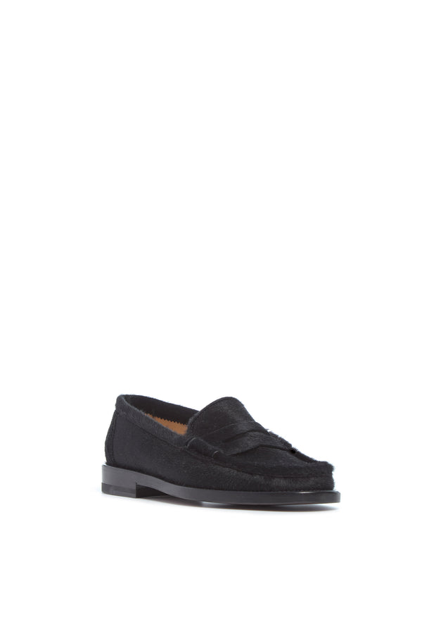 Gabriela Hearst Pierre Loafer In Black Pony Hair