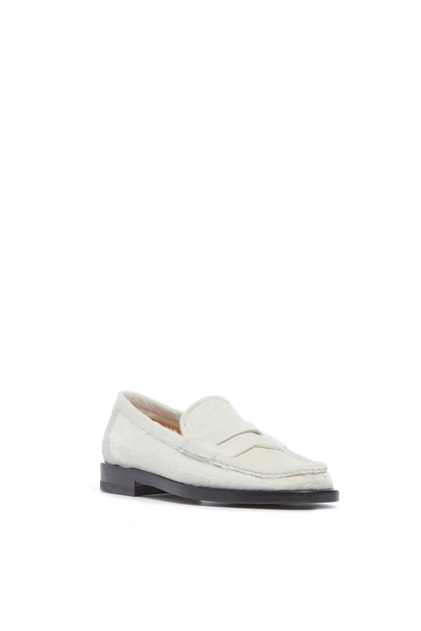 Gabriela Hearst Pierre Loafer In Ivory Pony Hair