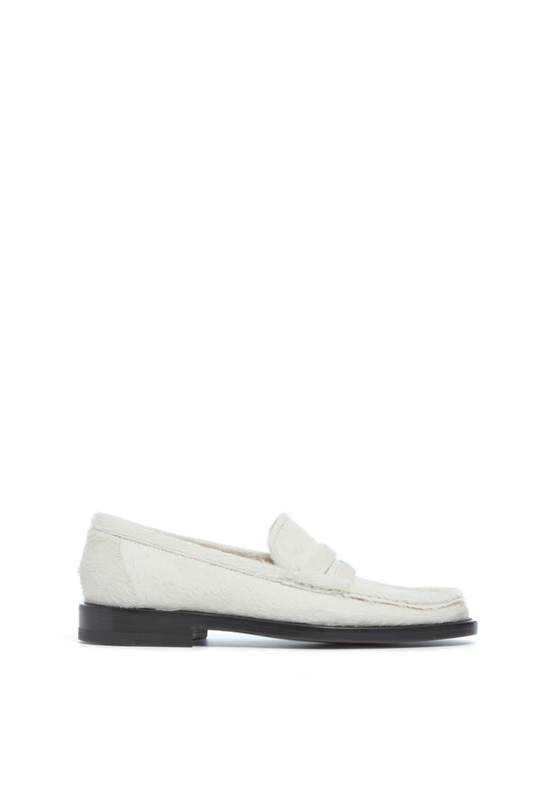 gabriela hearst Pierre Loafer in Ivory Pony Hair
