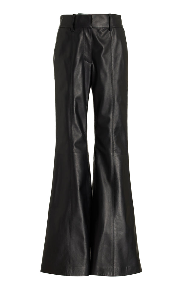 gabriela hearst Rhein Pant in Black Nappa Leather