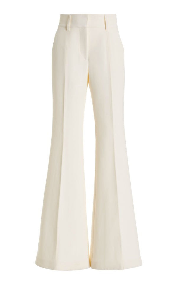 gabriela hearst Rhein Pant in Ivory Wool Silk Cady