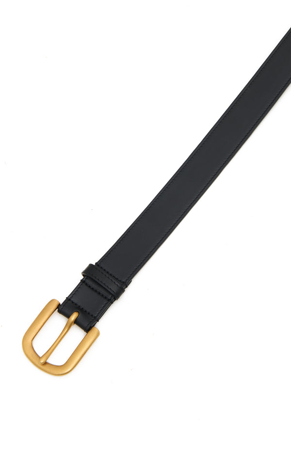 Gabriela Hearst Sam Belt In Black Leather