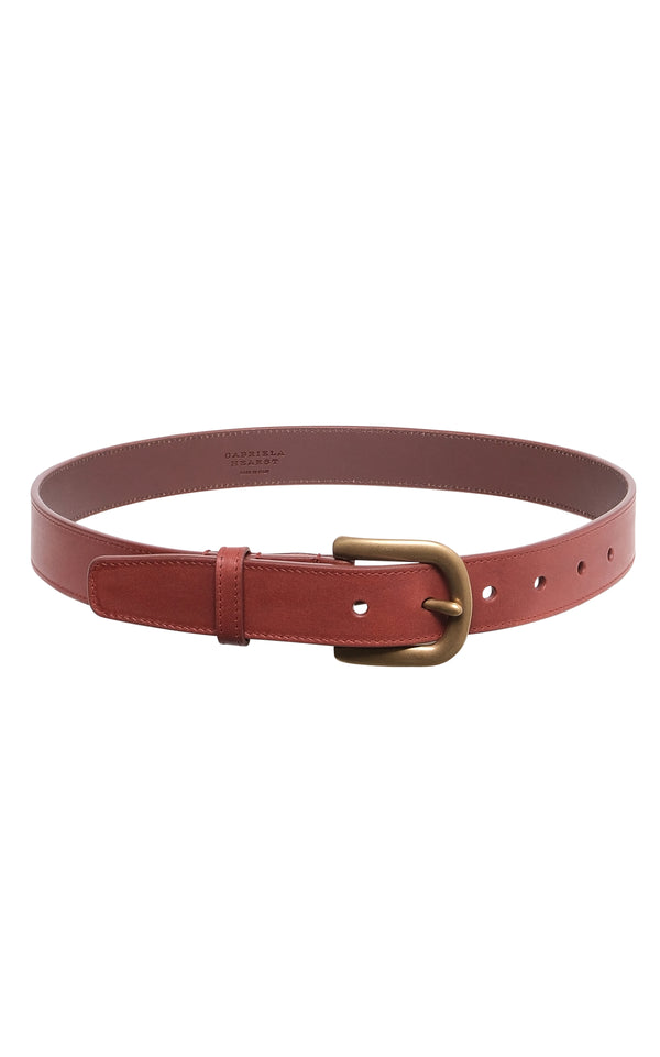 Gabriela Hearst Sam Belt In Cognac Leather