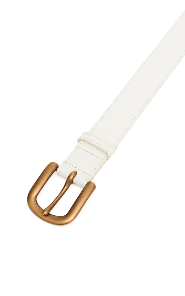 Gabriela Hearst Sam Belt In White Leather