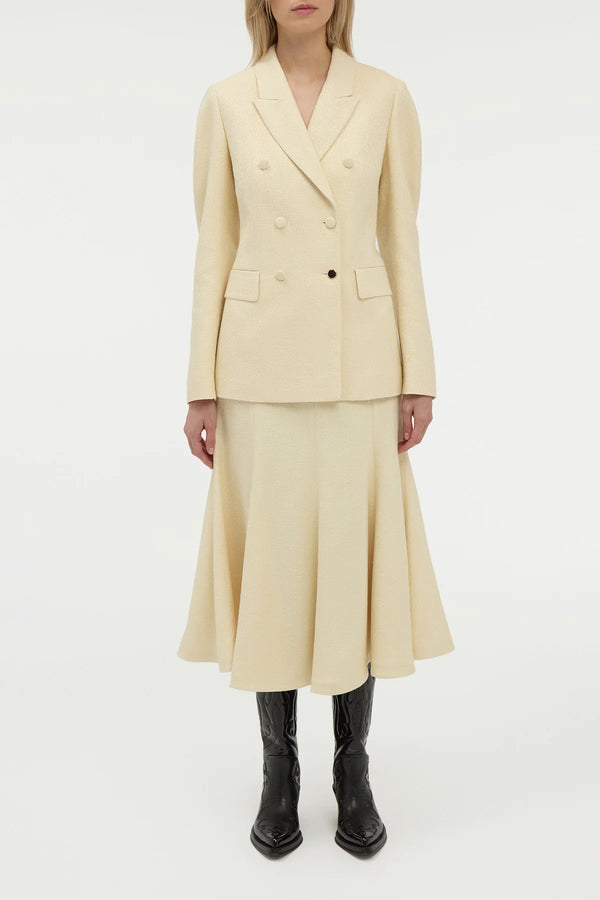 Gabriela Hearst Sedna Blazer In Ivory Silk Tweed