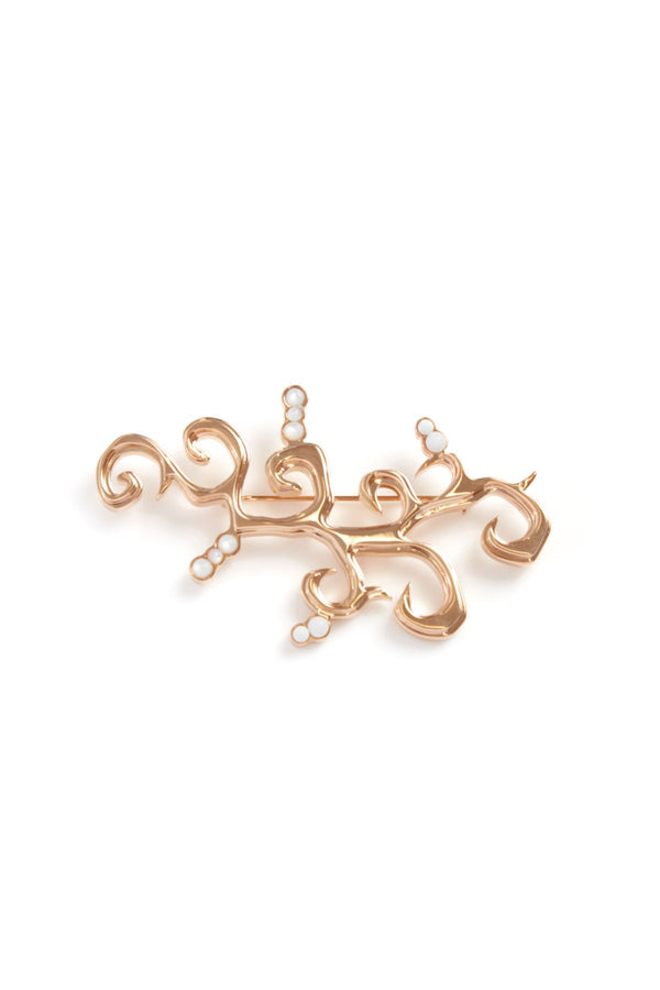 gabriela hearst Sylvian Brooch Large in Rose Gold