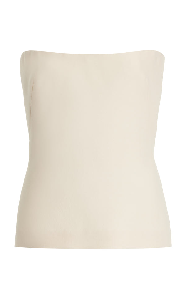 gabriela hearst Una Top in Ivory Wool Silk Cady