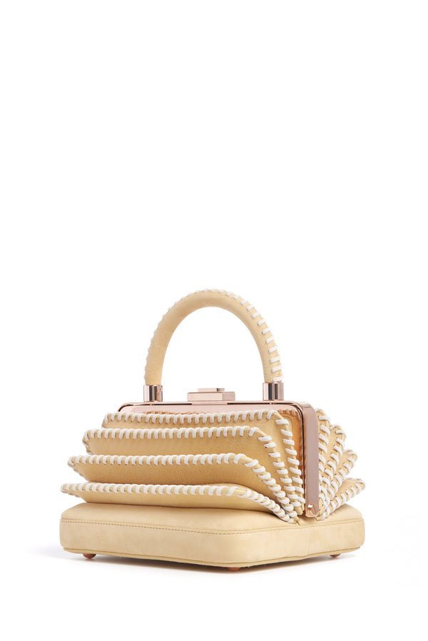 gabriela hearst Whipstitch Diana Bag in Nude Suede