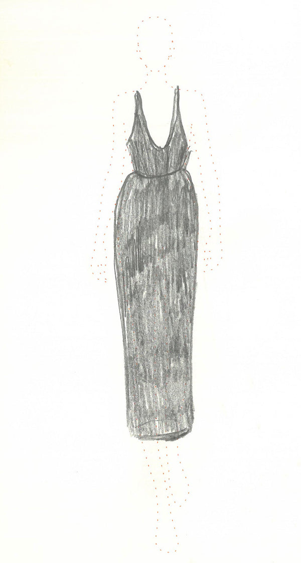Gabriela Hearst Girard Shirred Maxi Dress In Black Aloe Linen