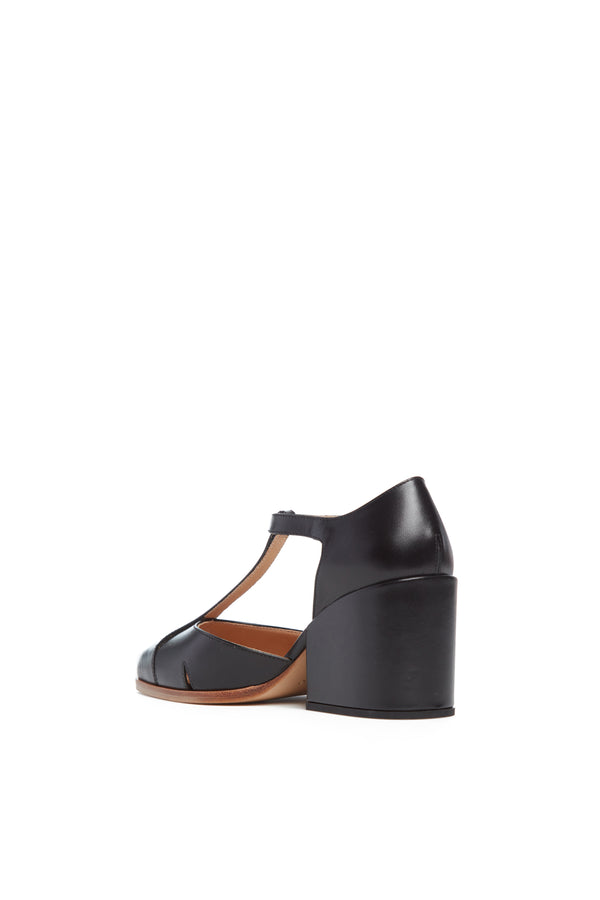 Gabriela Hearst Hawes T-Strap Heel In Black Leather