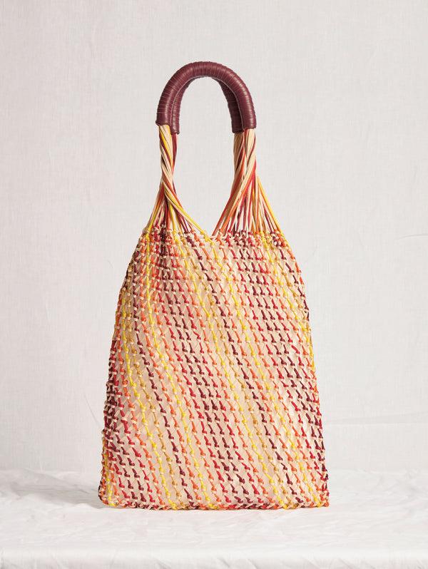 Gabriela Hearst Hybris Macrame Hobo Bag In Multi Silk