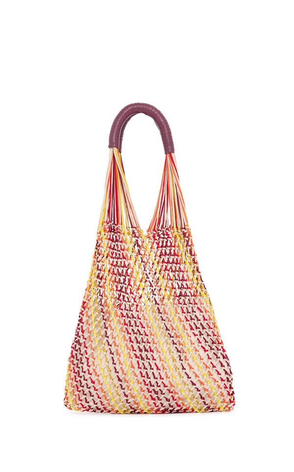 gabriela hearst Hybris Macrame Hobo Bag in Multi Silk
