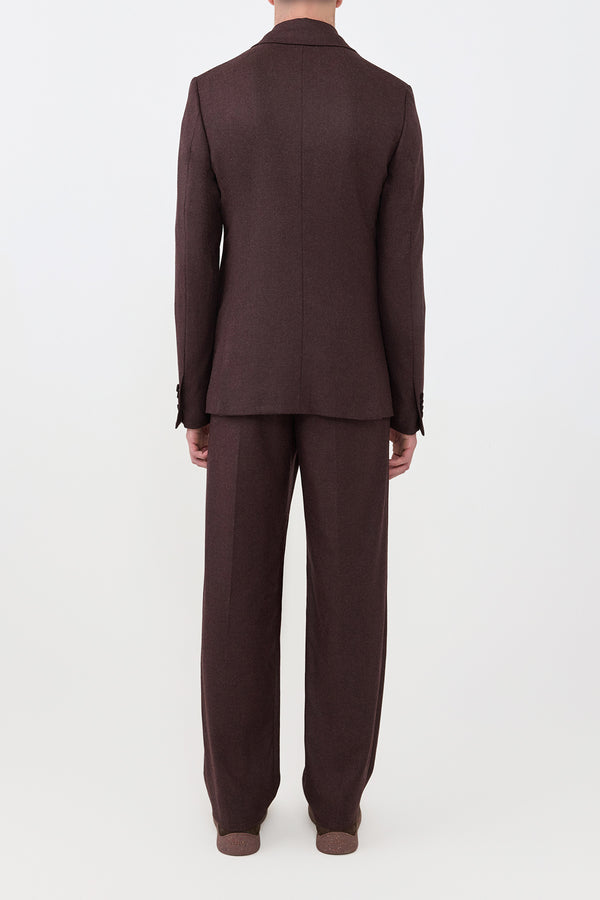 Gabriela Hearst Irving Jacket In Burnt Sienna Virgin Wool Cashmere