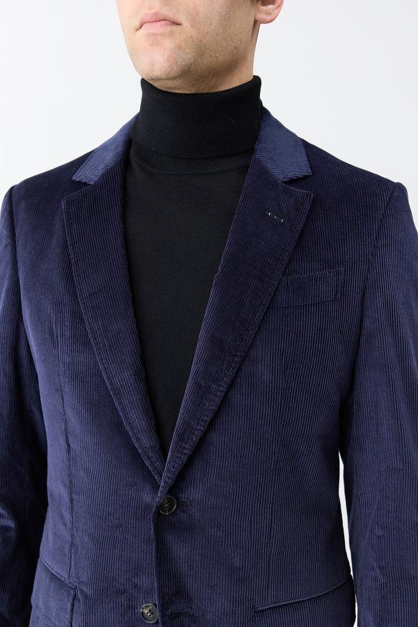 Gabriela Hearst Irving Jacket In Dark Navy Sea Island Cotton Corduroy