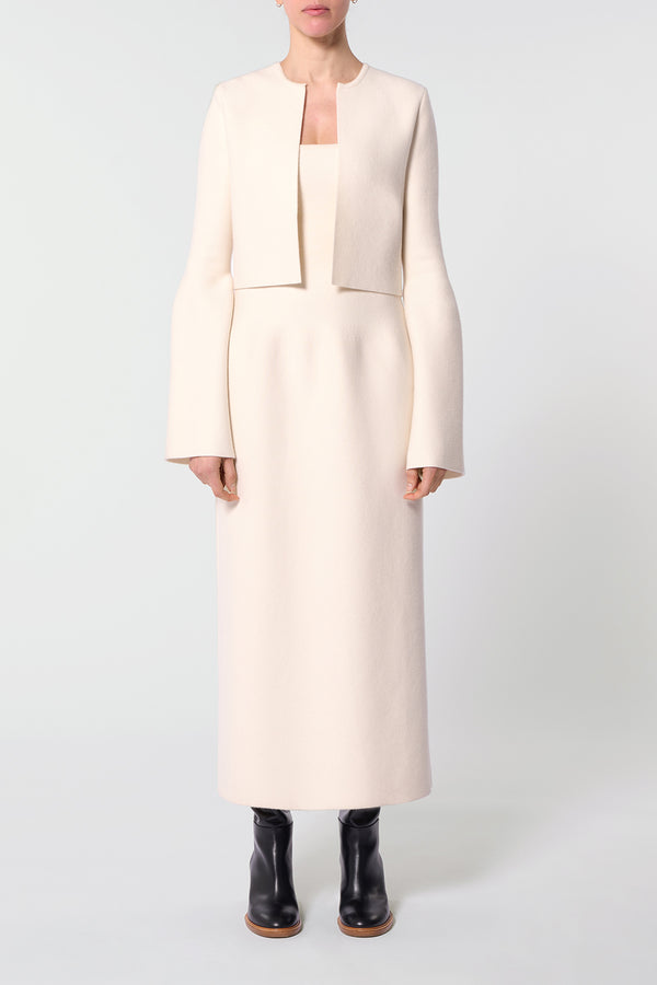 Gabriela Hearst Katlin Knit Jacket In Ivory Merino Wool