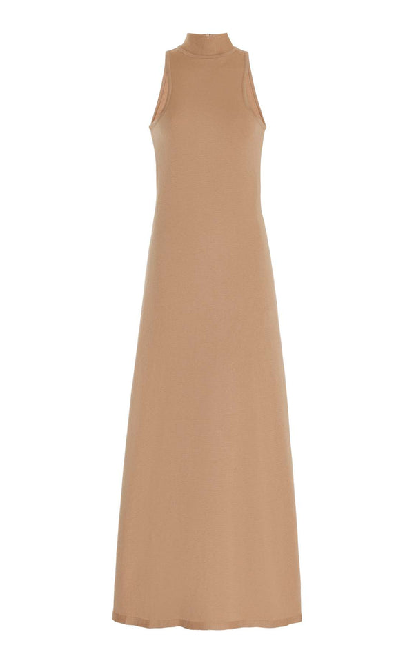 gabriela hearst Kenna Knit Dress in Camel Merino Wool