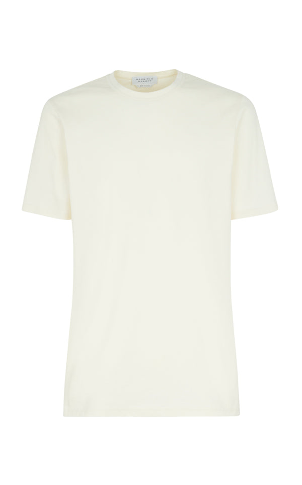 gabriela hearst Kirby T-Shirt in Ivory Sea Island Cotton