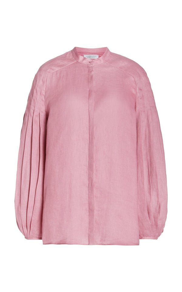 gabriela hearst Laetitia Blouse in Rose Quartz Linen
