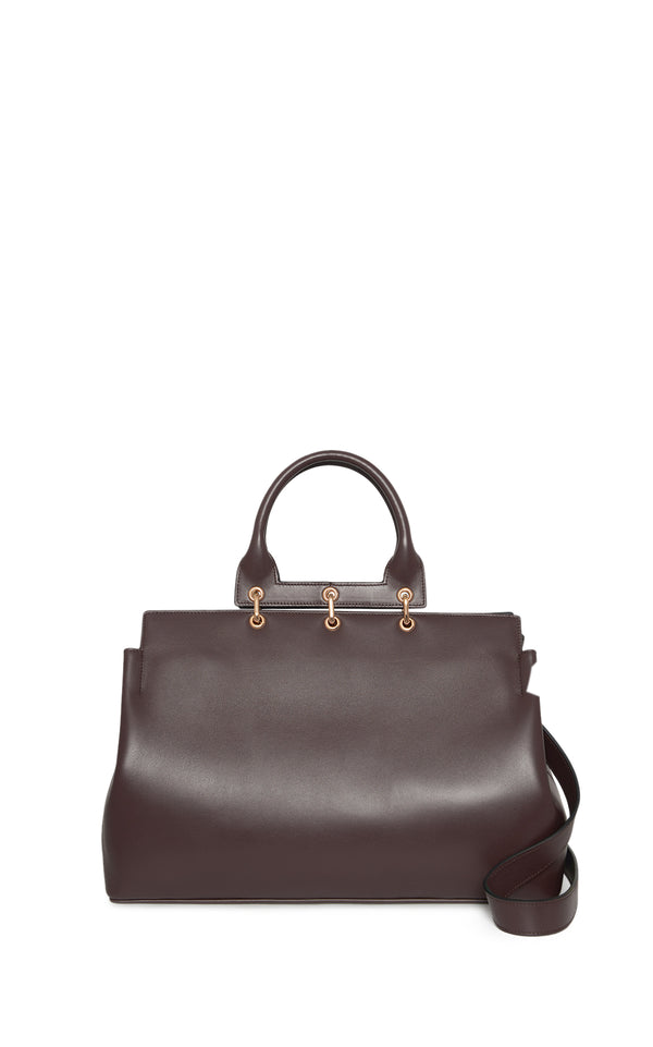 Gabriela Hearst Large Amethyst Bag In Bordeaux Nappa Leather