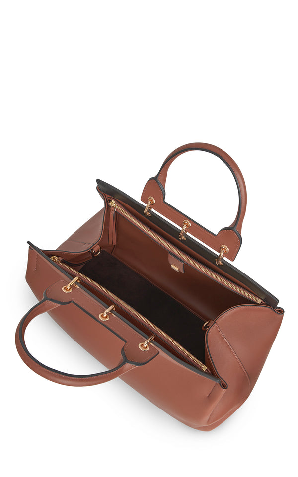 Gabriela Hearst Large Amethyst Bag In Cognac Nappa Leather