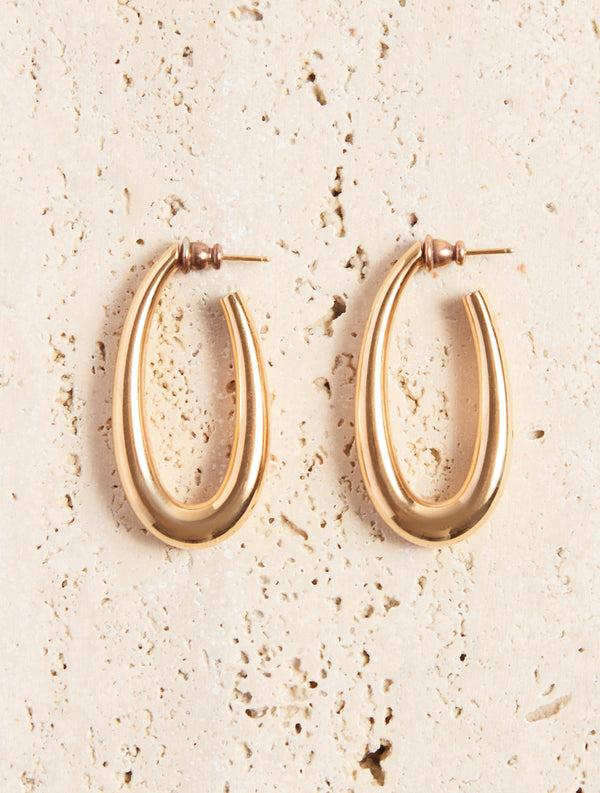 Gabriela Hearst Large Drop Earrings In 18K Rose Gold