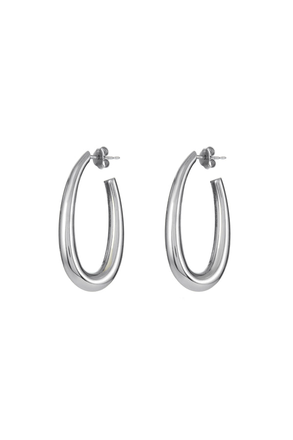 Gabriela Hearst Large Drop Earrings In 18K White Gold