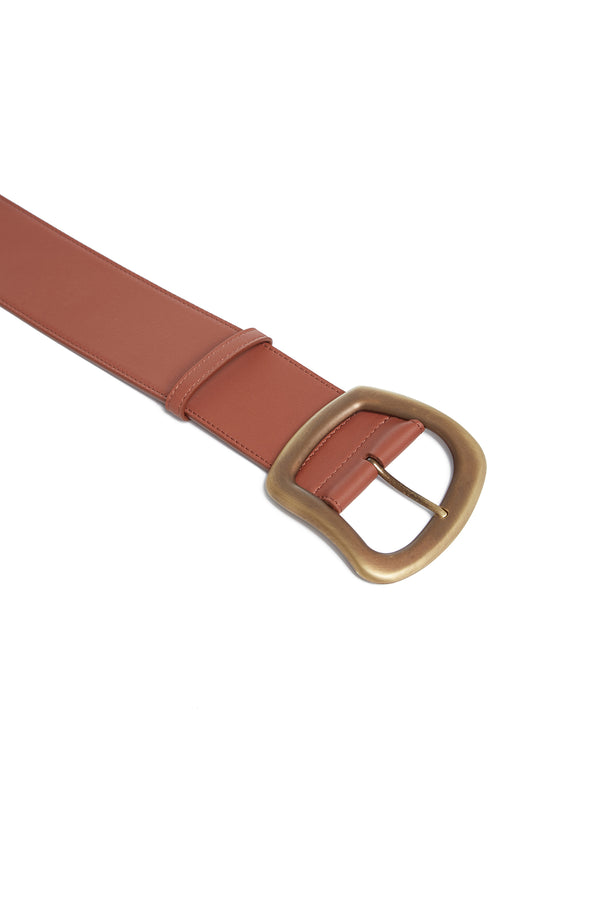 Gabriela Hearst Large Simone Belt In Cognac Leather