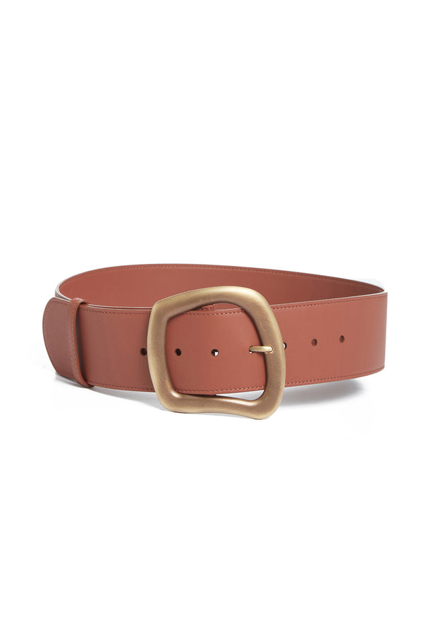 Gabriela Hearst Large Simone Belt In Cognac Leather