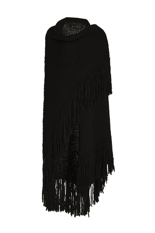 gabriela hearst Lauren Knit Wrap in Black Welfat Cashmere