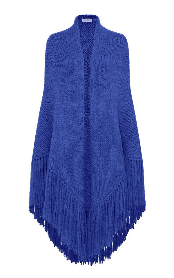 gabriela hearst Lauren Knit Wrap in Cobalt Welfat Cashmere