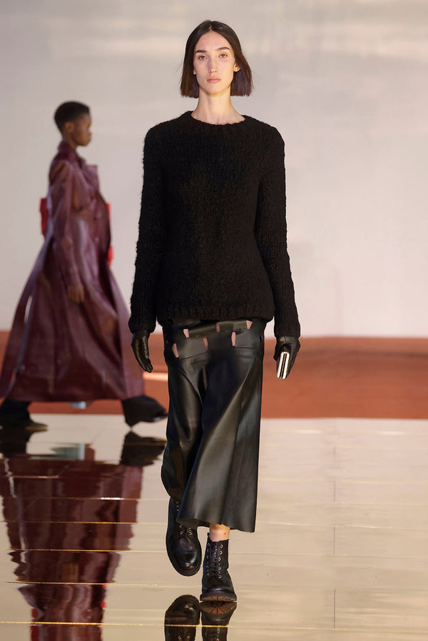 Gabriela Hearst Lawrence Knit Sweater In Black Welfat Cashmere