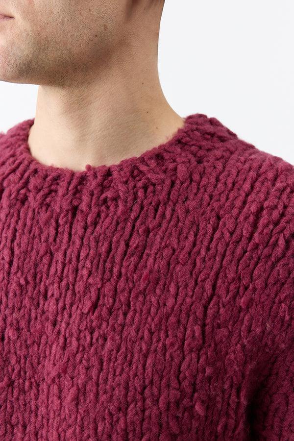 Gabriela Hearst Lawrence Knit Sweater In Bordeaux Welfat Cashmere