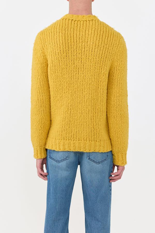 Gabriela Hearst Lawrence Knit Sweater In Golden Birch Welfat Cashmere