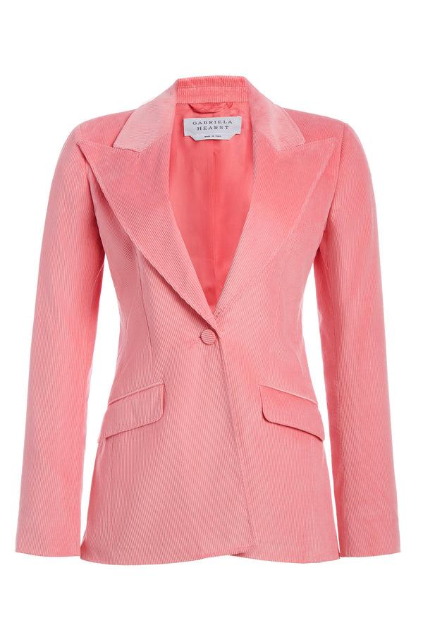 gabriela hearst Leiva Blazer in Rosa Sea Island Cotton Corduroy
