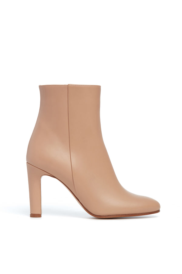 Gabriela Hearst Lila Ankle Boot In Dark Camel Leather