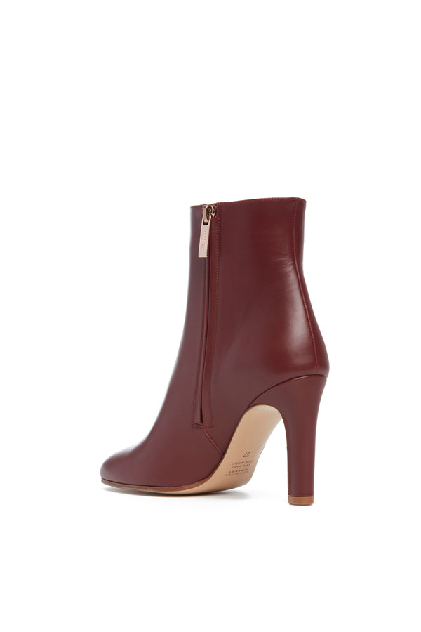 Gabriela Hearst Lila Ankle Boot In Windsor Wine Leather