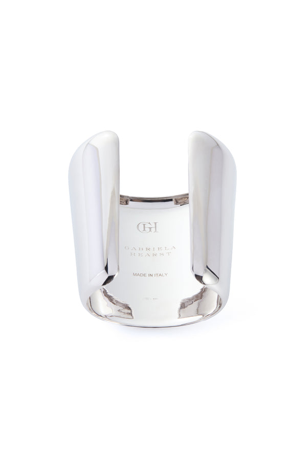 Gabriela Hearst Long Cuff Bracelet In 18K White Gold