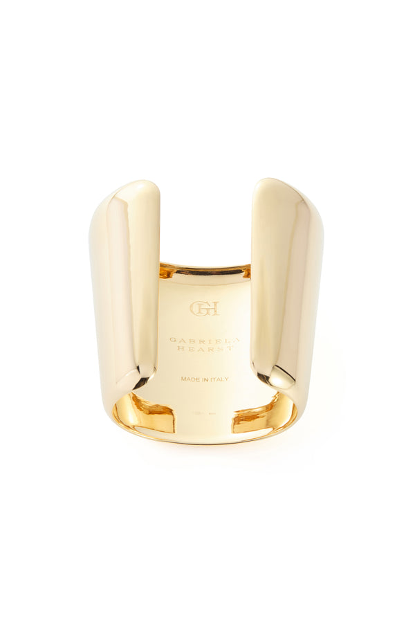 Gabriela Hearst Long Cuff Bracelet In 18K Yellow Gold