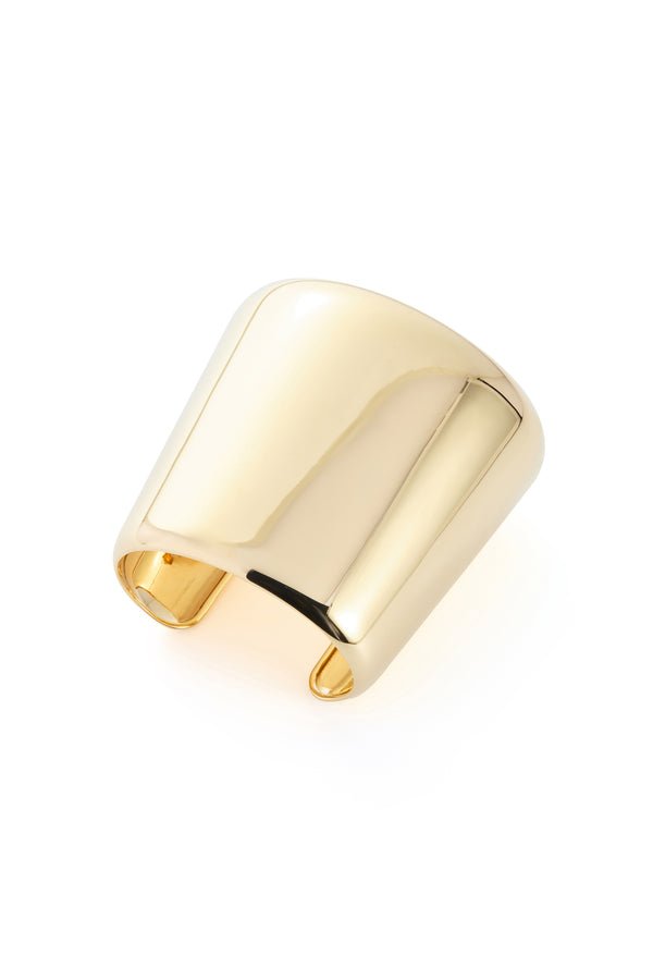 Gabriela Hearst Long Cuff Bracelet In 18K Yellow Gold