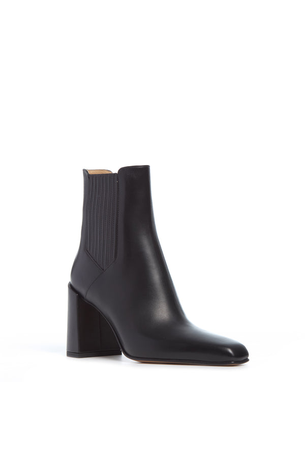 Gabriela Hearst Luke High Heel Ankle Boot In Black Leather