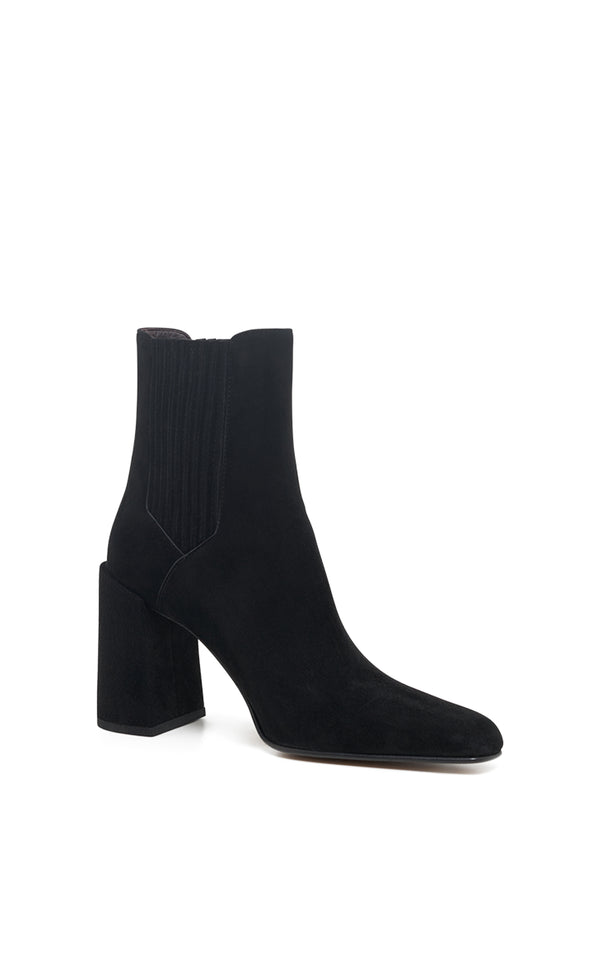 Gabriela Hearst Luke High Heel Ankle Boot In Black Suede